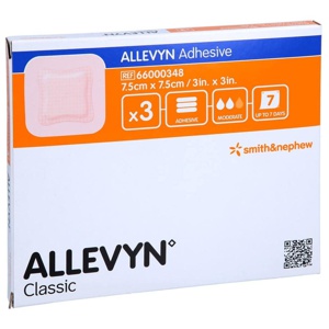 Allevyn Adhesive 7,5x7,5 cm haftende Wundauflage Produktbild