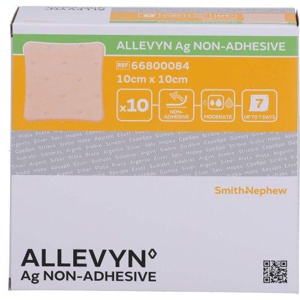 ALLEVYN Ag non Adhesive 10x10 cm Wundverband Produktbild