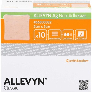 ALLEVYN Ag non Adhesive 5x5 cm Wundverband Produktbild