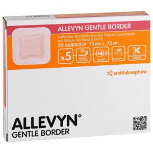 ALLEVYN Gentle Border 7,5x7,5 cm Schaumverb. Produktbild