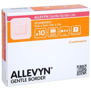 ALLEVYN Gentle Border Lite 5x5 cm Schaumverb. Produktbild