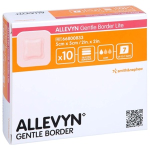 ALLEVYN Gentle Border Lite 5x5 cm Schaumverb. Produktbild