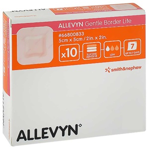 ALLEVYN Gentle Border Lite 5x5 cm Schaumverb. Produktbild