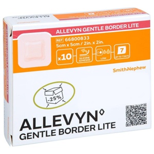 ALLEVYN Gentle Border Lite 5x5 cm Schaumverb. Produktbild