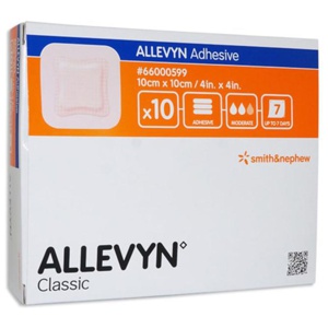 Allevyn Gentle Border polyuretanskumförband 7,5 x 7,5 cm 10 st produkt bild