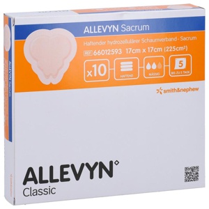 ALLEVYN Sacrum klein 17x17 cm Wundverband haftend Produktbild