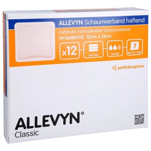ALLEVYN Schaumverband 12x13 cm haftend Produktbild