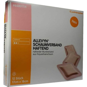 ALLEVYN Schaumverband 17x18 cm haftend Produktbild
