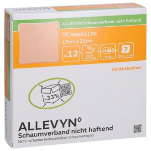 ALLEVYN Schaumverband 19x21 cm nicht haftend Produktbild