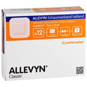 ALLEVYN Schaumverband 7x8 cm haftend Produktbild