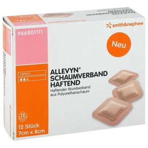 ALLEVYN Schaumverband 7x8 cm haftend Produktbild