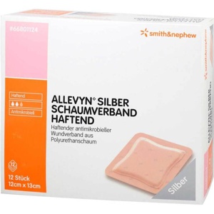 Allevyn Silber Schaumverband 12x13 cm haftend, 12 St Verband Produktbild