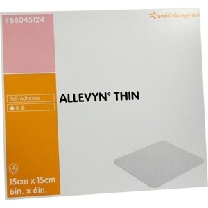 ALLEVYN Thin 15x15 cm dünne Wundauflage Produktbild