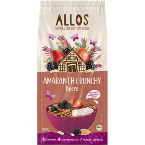 Allos Amaranth Crunchy Mysli m. Bær Økologisk   400 g produktbillede