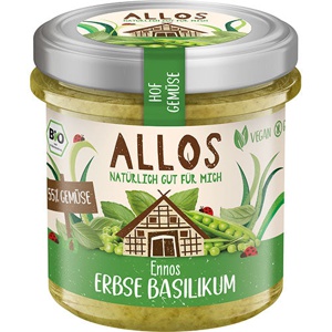 Allos Smørepålæg Ærter & Basilikum Ø - 135 g produktbillede