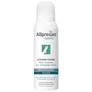 Allpresan diabetic MIKROSILBER REPAIR Schaum-Creme 125 ml Schaum Produktbild