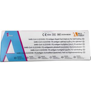 AllTest SARS-CoV-2-COVID-19 Antigen Lollipop Saliv Självtest 1-pack produkt bild