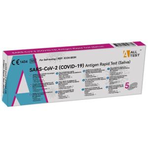 AllTest SARS-CoV-2-(COVID-19) Antigen Saliv självtest 5 st produkt bild