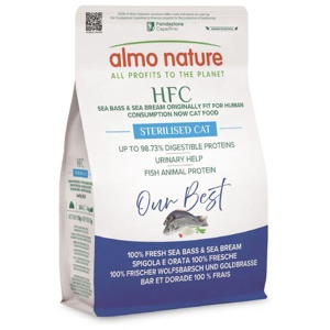 Almo Nature HFC Longevity Sterilized Wolfsbarsch & Goldbrasse Produktbild