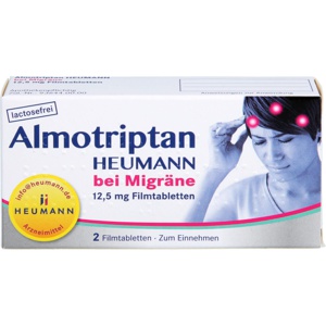 ALMOTRIPTAN Heumann bei Migräne 12,5 mg Filmtabl. Produktbild