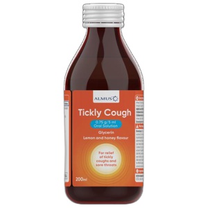 Almus Tickly Cough 0.75g/5ml Oral Solution 200ml product image