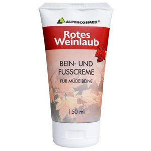 Alpencosmed Rotes Weinlaub Bein- und Fußcreme Produktbild