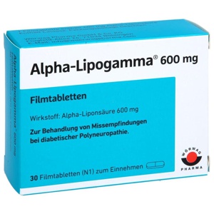 ALPHA-LIPOGAMMA 600 mg Filmtabletten Produktbild