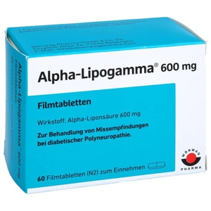 ALPHA-LIPOGAMMA 600 mg Filmtabletten Produktbild