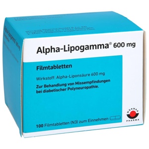 ALPHA-LIPOGAMMA 600 mg Filmtabletten Produktbild