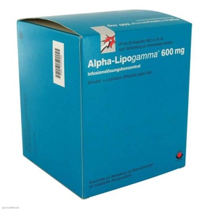ALPHA-LIPOGAMMA 600 mg Infusionslösungskonz. Produktbild