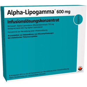 ALPHA-LIPOGAMMA 600 mg Infusionslösungskonz. Produktbild