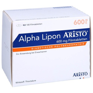 ALPHA LIPON Aristo 600 mg Filmtabletten Produktbild