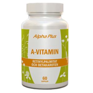 Alpha Plus A-vitamin 60 kapslar produkt bild
