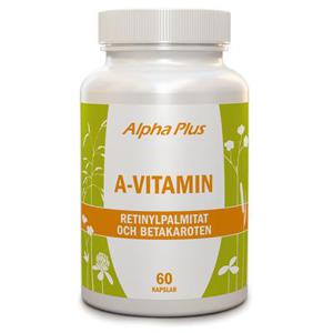 Alpha Plus A Vitamin 60 kapslar produkt bild