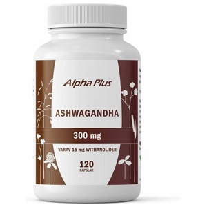 Alpha Plus Ashwagandha 120 kap produkt bild