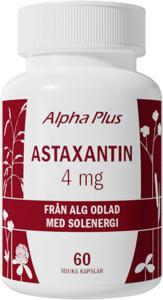 Alpha Plus Astaxantin 4mg 60 kapslar produkt bild