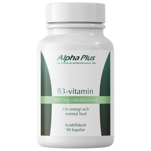 Alpha Plus B3-vitamin 90 kapslar produkt bild
