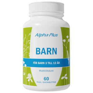 Alpha Plus Barn 60 tabletter produkt bild