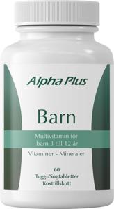 Alpha Plus Barn 60 tuggtabletter produkt bild
