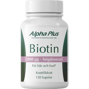 Alpha Plus Biotin 120 kapslar produkt bild