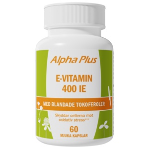 E-vitamin 400IE 60 mjuka kapslar produkt bild