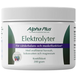 Alpha Plus Elektrolyter Skogsbär 200 g produkt bild