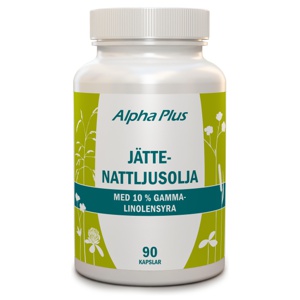 Alpha Plus Jättenattljusolja 90 kapslar produkt bild
