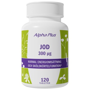 Alpha Plus Jod 300 µg 120 tabletter produkt bild