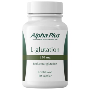 Alpha Plus L-glutation 250 mg 60 kapslar produkt bild