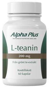 Alpha Plus L-teanin 200 mg 60 kapslar produkt bild