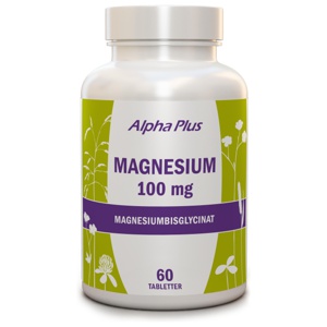 Alpha Plus Magnesium 100mg 60 tabletter produkt bild