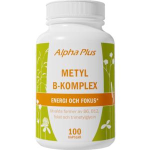 Alpha Plus Metyl B-komplex 100 kapslar produkt bild