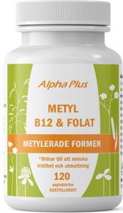 Alpha Plus Metyl B12 & Folat 120 sugtabletter produkt bild