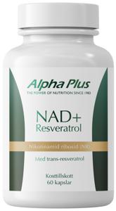 Alpha Plus NAD+ Resveratrol 60 kapslar produkt bild